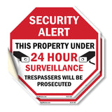 Security Alert This Property Under 24 Hour Surveillance Trespassers Will Be Prosecuted