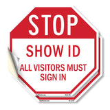 Stop Show Id All Visitors Must Sign In