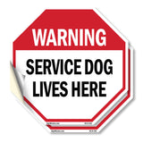 Warning Service Dog Lives Here