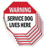 Warning Service Dog Lives Here