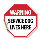 Warning Service Dog Lives Here