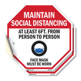 Maintain Social Distancing At Least 6ft. From Person to Person Face Mask Must Be Worn