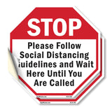 Stop Please Follow Social Distancing Guidelines and Wait Here Until You Are Called