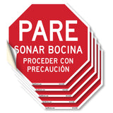 Pare Sonar Bocina Proceder Con Precaución
