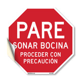 Pare Sonar Bocina Proceder Con Precaución