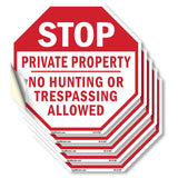 Stop Private Property No Hunting or Trespassing Allowed