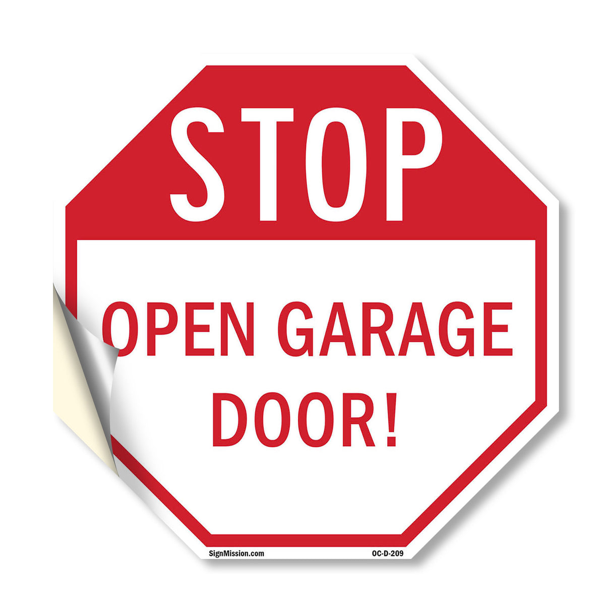 Stop Open Garage Door!