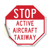 Stop Active Aircraft Taxiway