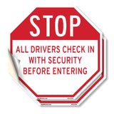 Stop All Drivers Check in With Security Before Entering