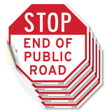 Stop End of Public Road