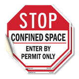 Stop Confined Space Enter by Permit Only