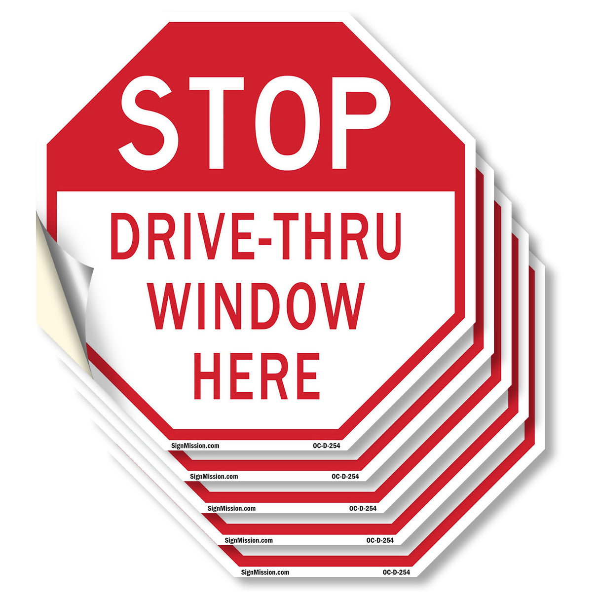 Stop Drive-thru Window Here
