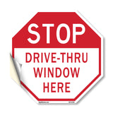Stop Drive-thru Window Here