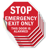 Stop Emergency Exit Only This Door Is Alarmed