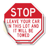 Stop Leave Your Car in This Lot and It Will Be Towed