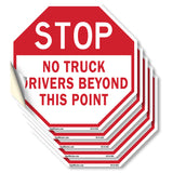 Stop No Truck Drivers Beyond This Point