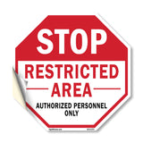 Stop Restricted Area Authorized Personnel Only