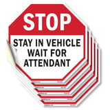 Stop Stay in Vehicle Wait for Attendant