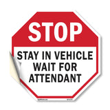 Stop Stay in Vehicle Wait for Attendant