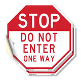 Stop Do Not Enter One Way