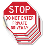 Stop Do Not Enter Private Driveway