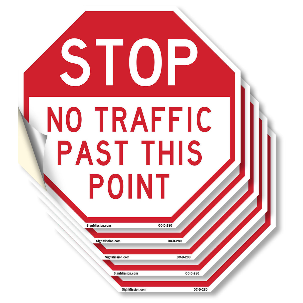 Stop No Traffic Past This Point