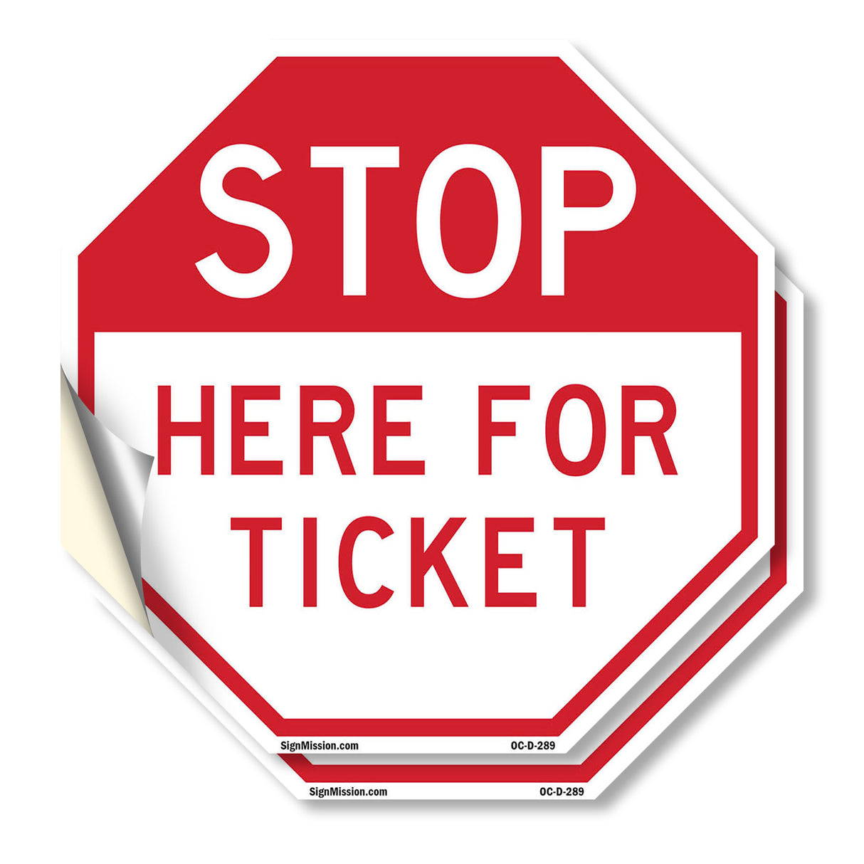 Stop Here for Ticket