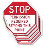 Stop Permission Required Beyond This Point