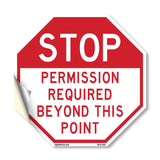 Stop Permission Required Beyond This Point