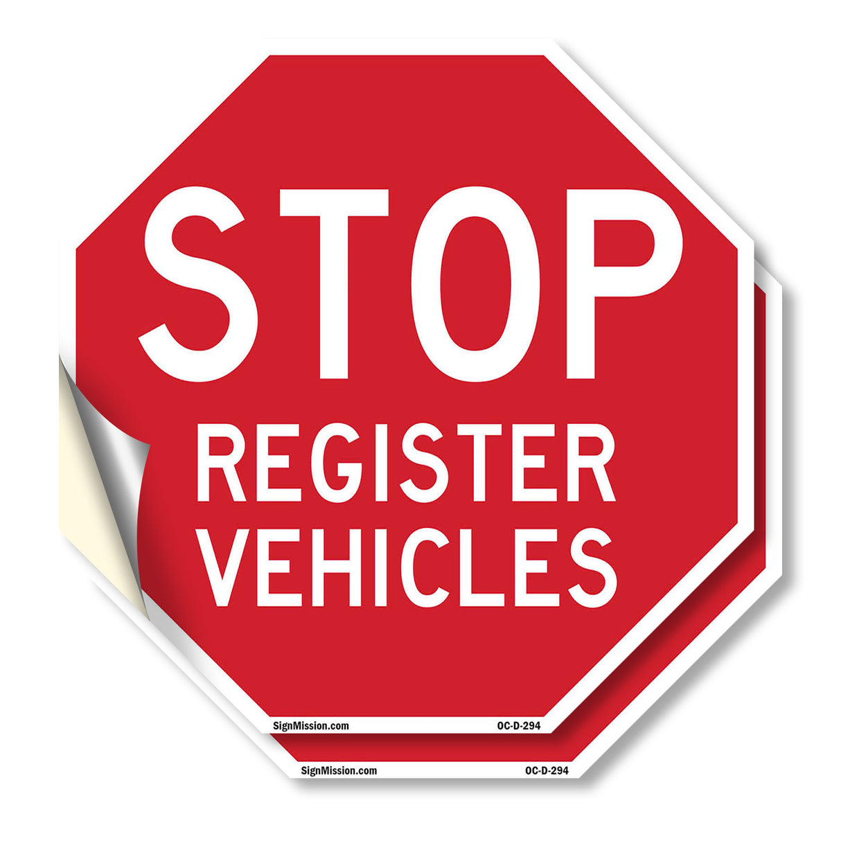 Stop Register Vehicles