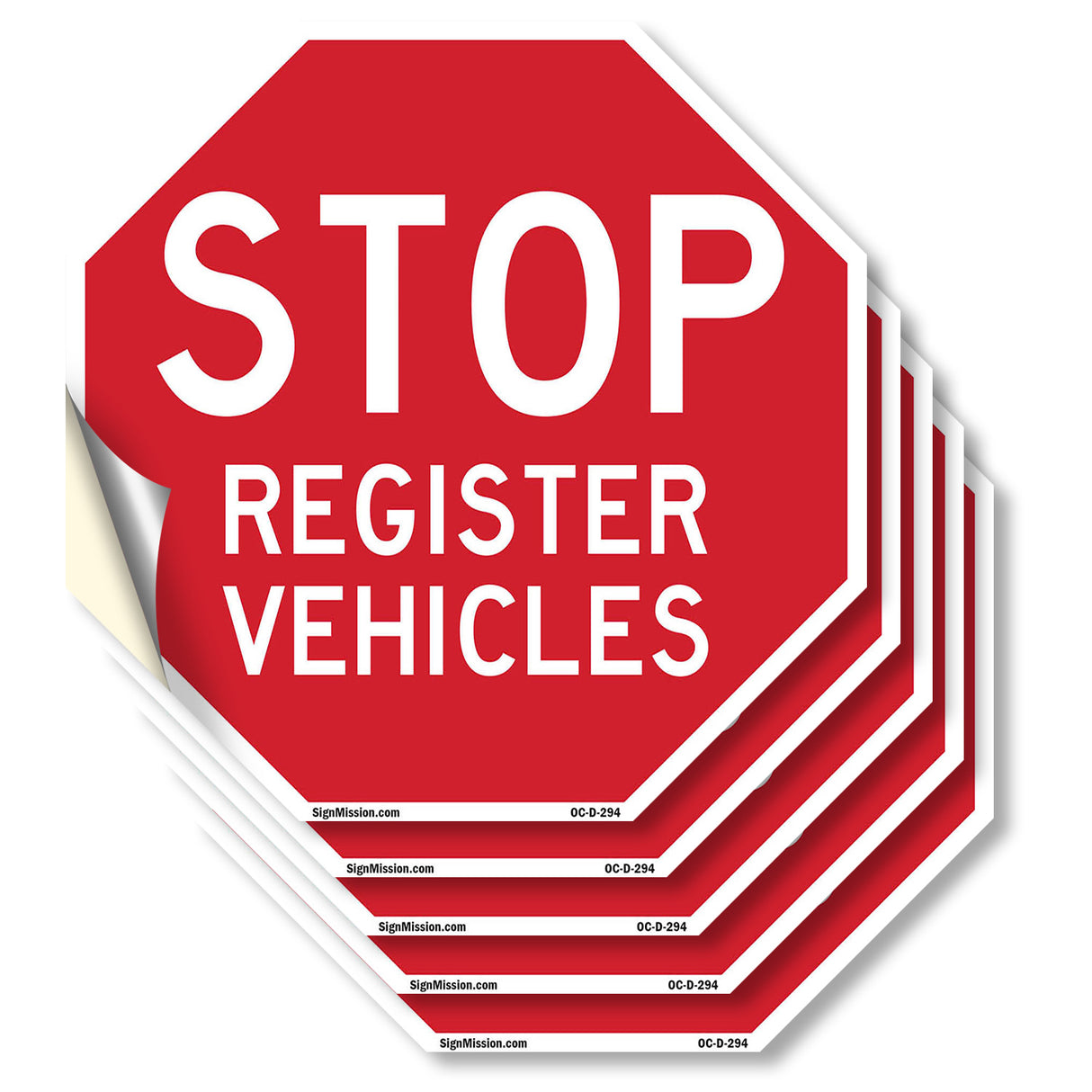 Stop Register Vehicles