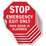 Stop Emergency Exit Only This Door Is Alarmed