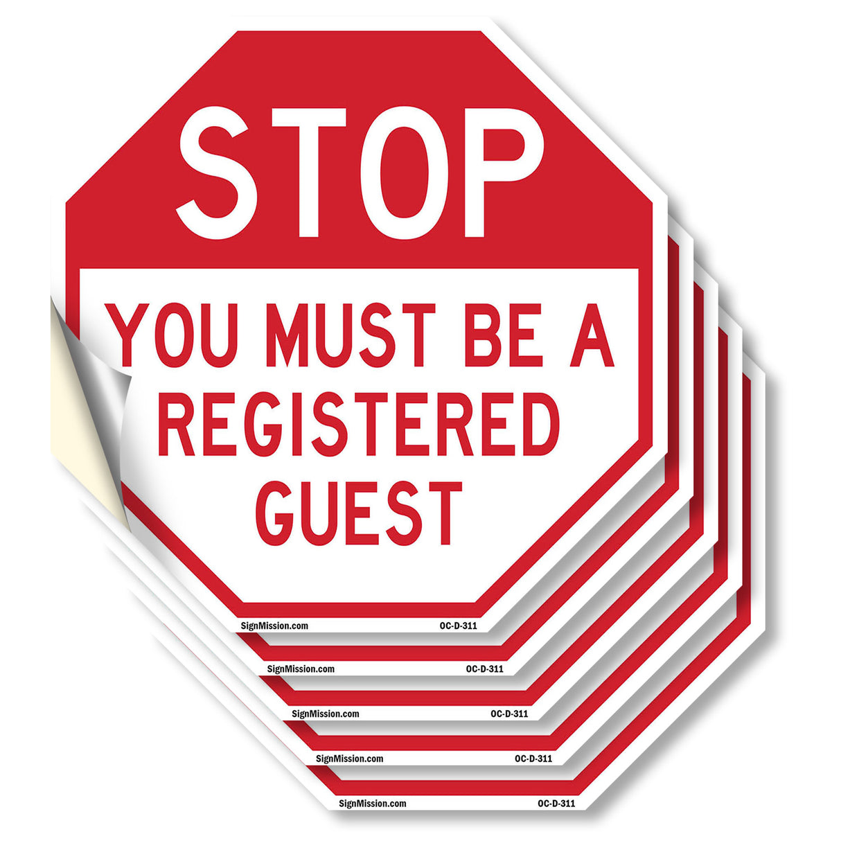 Stop You Must Be a Registered Guest