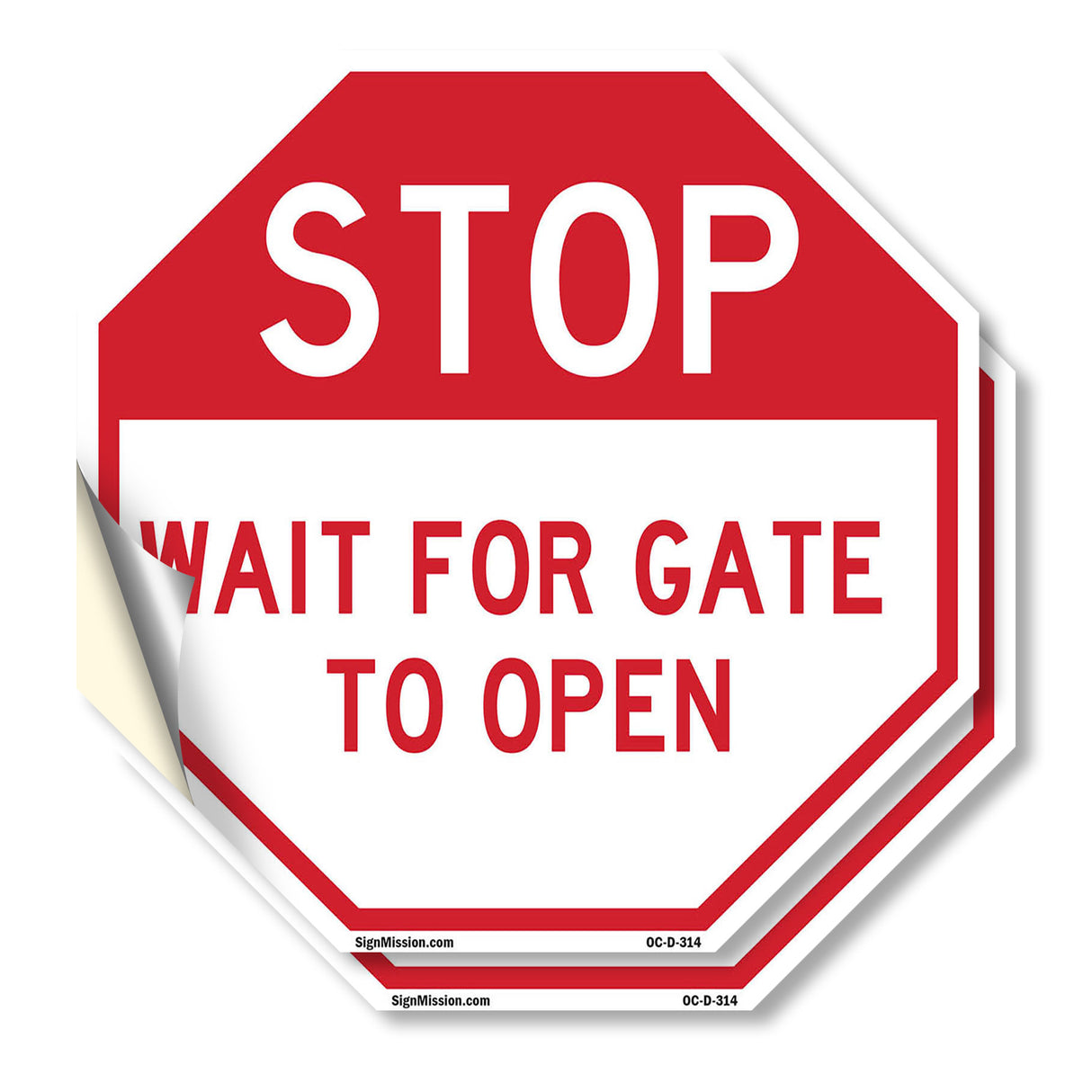 Stop Wait for Gate to Open