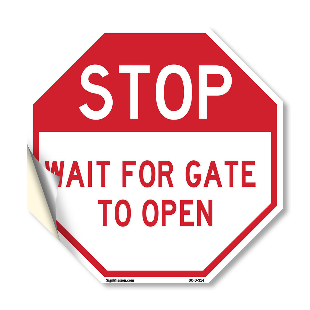 Stop Wait for Gate to Open