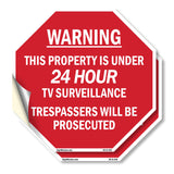 Warning This Property Is Under 24 Hour Tv Surveillance Trespassers Will Be Prosecuted