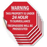 Warning This Property Is Under 24 Hour Tv Surveillance Trespassers Will Be Prosecuted