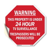 Warning This Property Is Under 24 Hour Tv Surveillance Trespassers Will Be Prosecuted