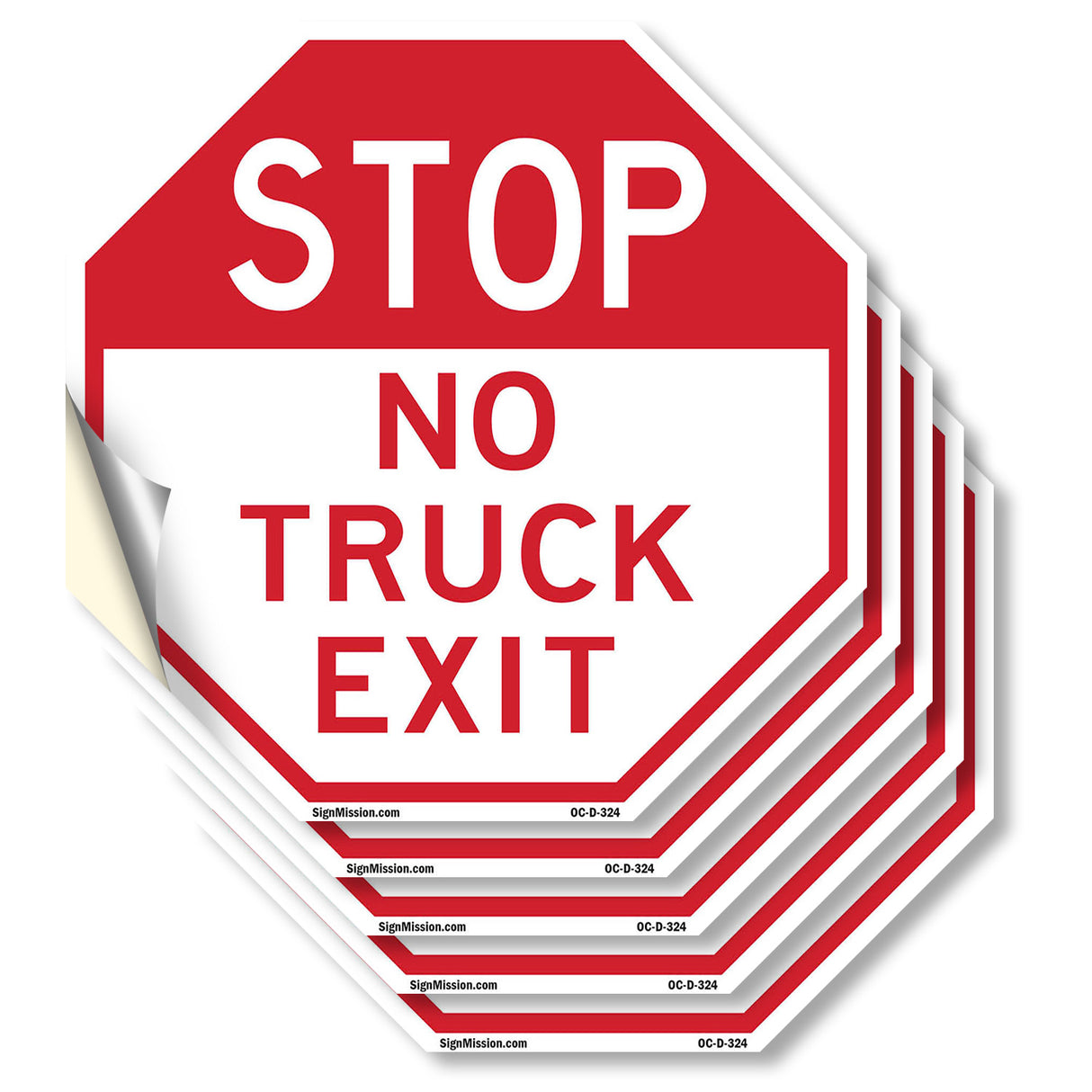 Stop No Truck Exit