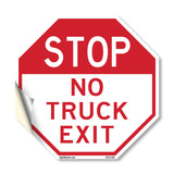 Stop No Truck Exit
