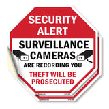 Security Alert Surveillance Cameras Are Recording You Theft Will Be Prosecuted
