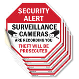 Security Alert Surveillance Cameras Are Recording You Theft Will Be Prosecuted