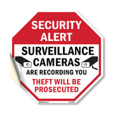 Security Alert Surveillance Cameras Are Recording You Theft Will Be Prosecuted