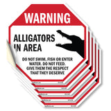 Warning Alligators in Area Do Not Swim