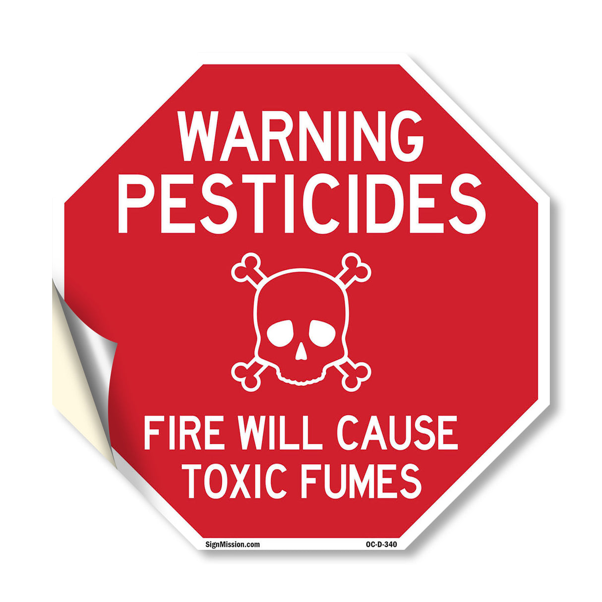 Warning Pesticides Fire Will Cause Toxic Fumes