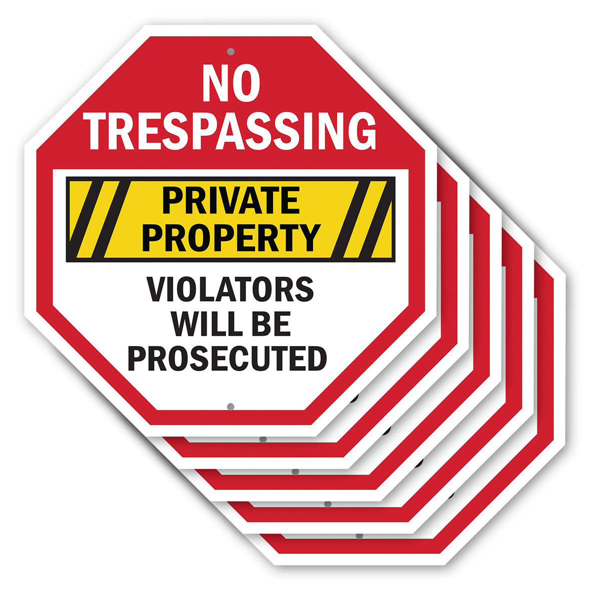 Security Alert This Property Under 24 Hour Surveillance Trespassers Will Be Prosecuted