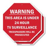 Warning This Area Is Under 24 Hour TV Surveillance Trespassers Will Be Prosecuted