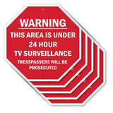 Warning This Area Is Under 24 Hour TV Surveillance Trespassers Will Be Prosecuted