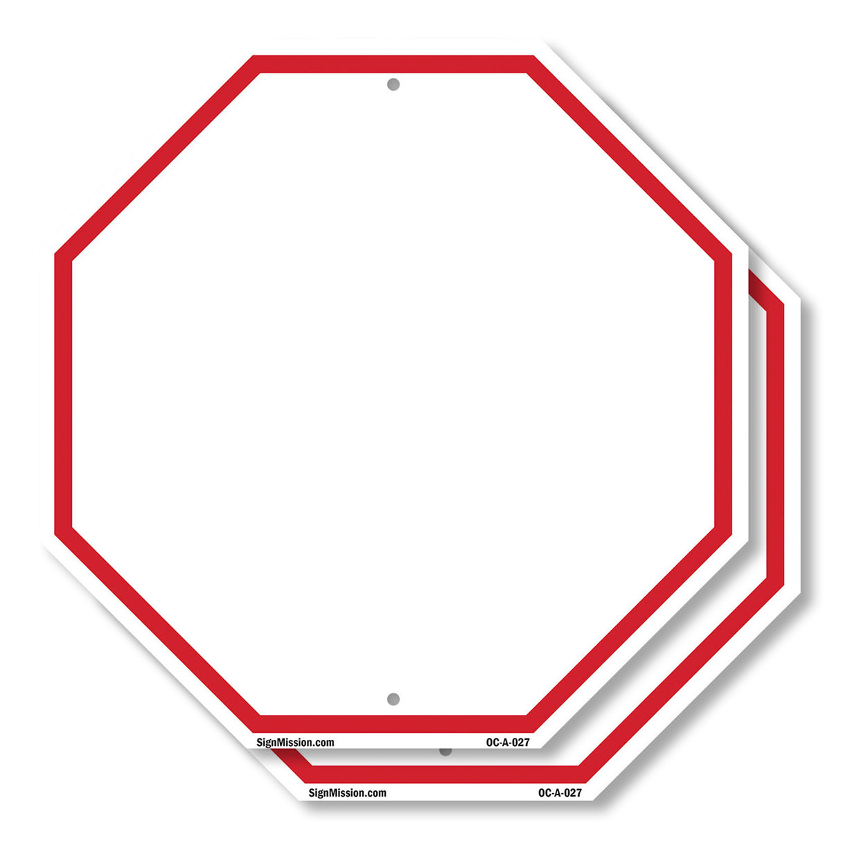 Blank Sign White Background