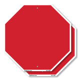 Blank Sign Red Background